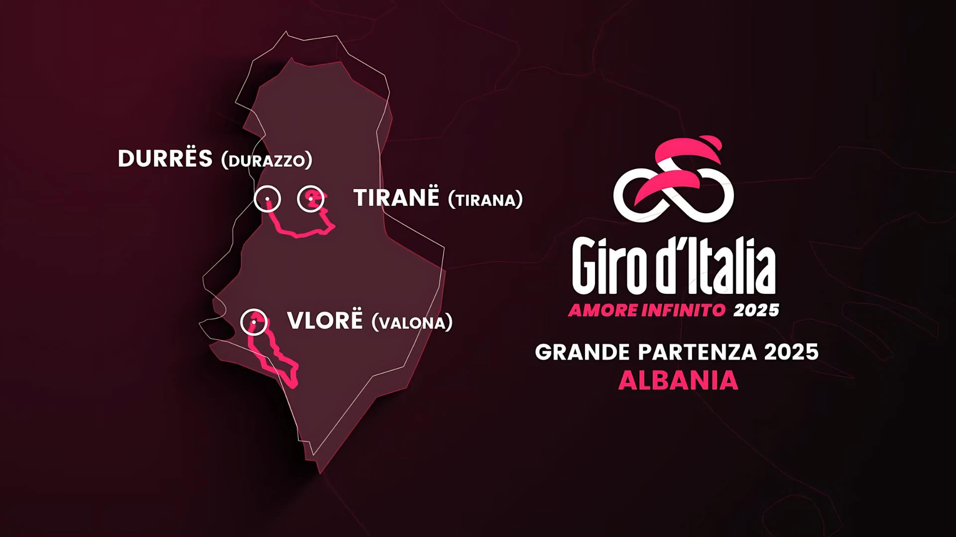První tři etapy italského Gira se v roce 2025 pojedou v Albánii?!